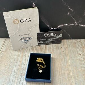 New Moissanite round brilliant 1 carat diamond necklace